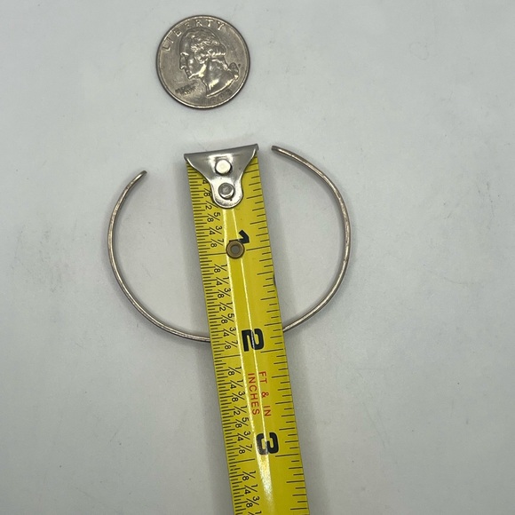 Far Fetched Sterling Silver Not All Who Wander Are Lost Cuff Bracelet vintage - Picture 7 of 12